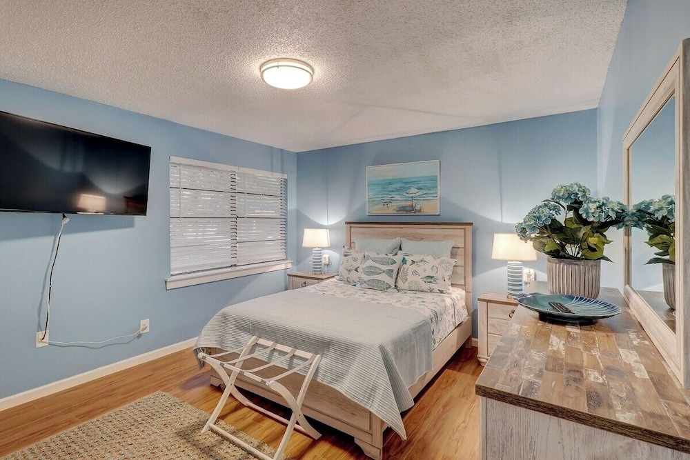 Beach Getaway 2BR w/ Pool + Modern Comforts
