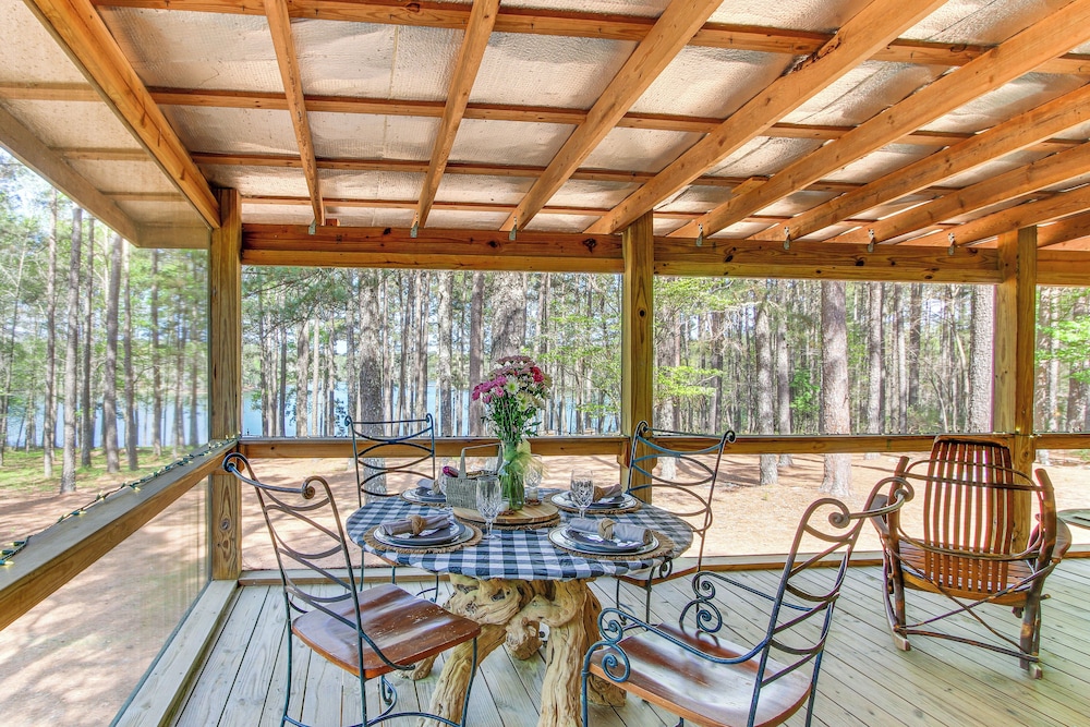 136 Private Acres: Lakefront Aiken County Home!