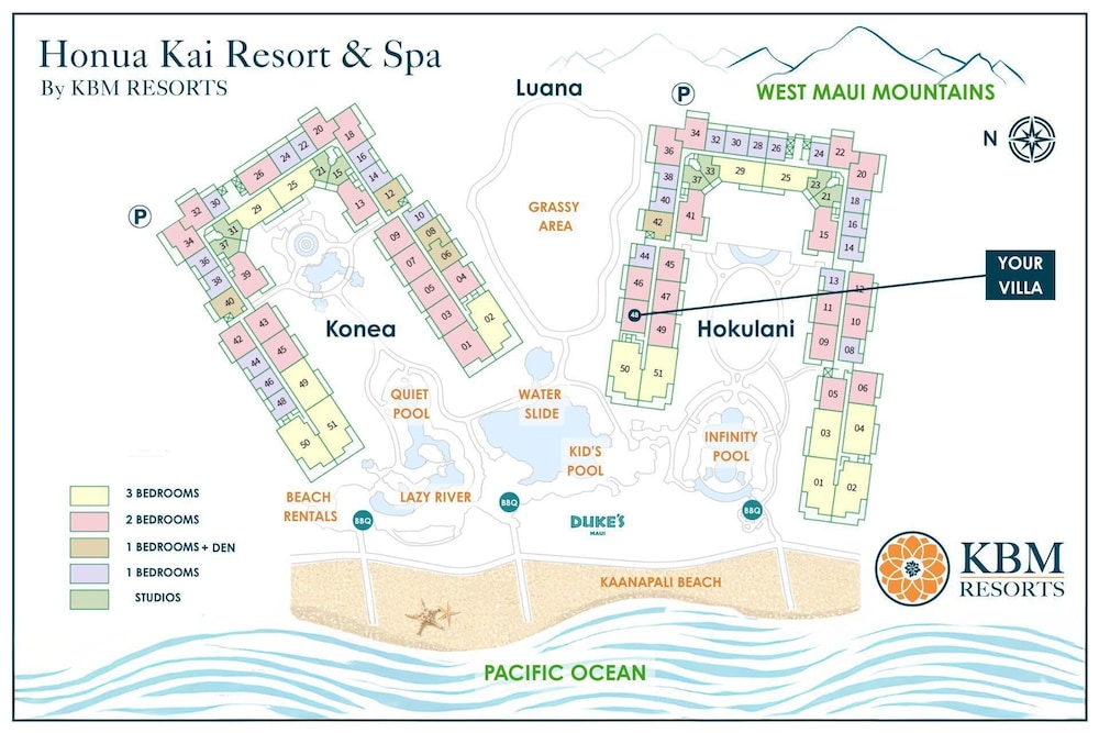 Honua Kai Hokulani 2 Free Rental Cars KBM Resorts Incredible Luxury 2 Units, 3 Bedrooms Ml-1652