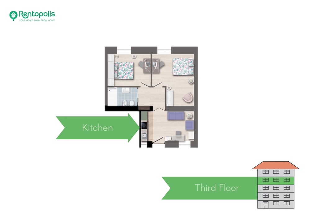 Venini - Cozy 2 Bdroom Apartment in Loreto Area