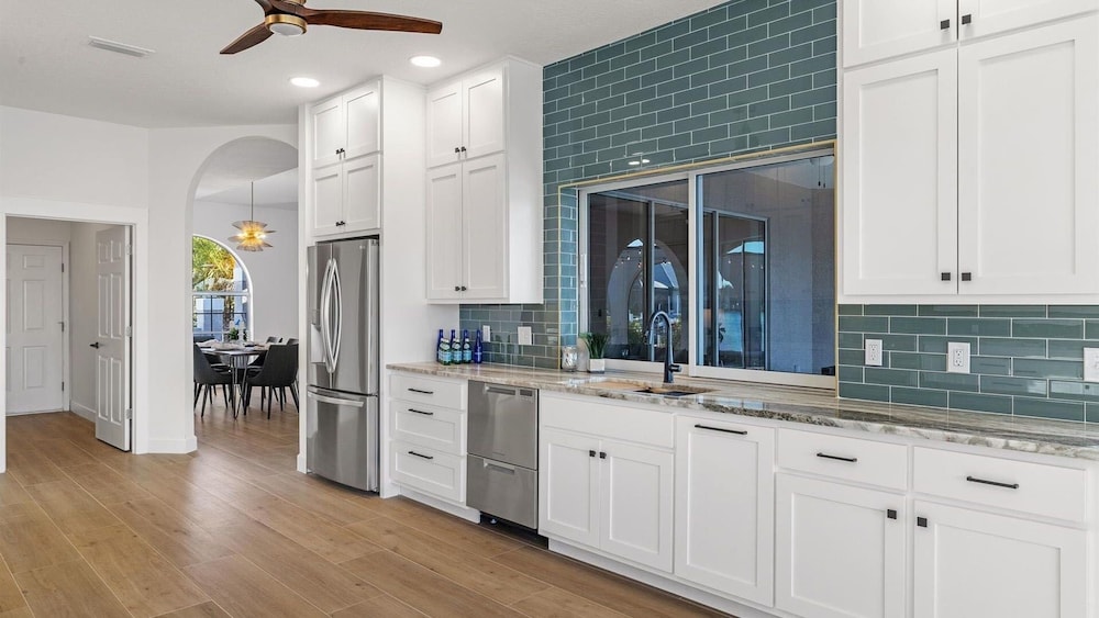 Punta Gorda Isles Vacation Home With Private Pool, Office, Canal W Dock 2 Bedroom Home