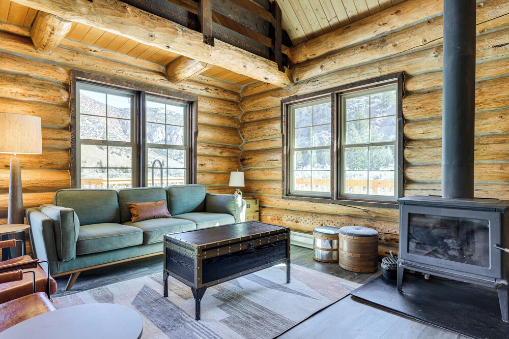 Riverfront Montana Log Cabin w/ Mountain Views! view 3