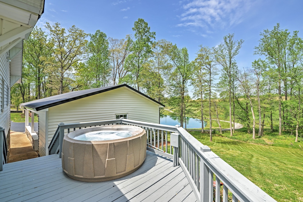 Dobson Farmhouse w/ Wraparound Porch & Fire Pit!