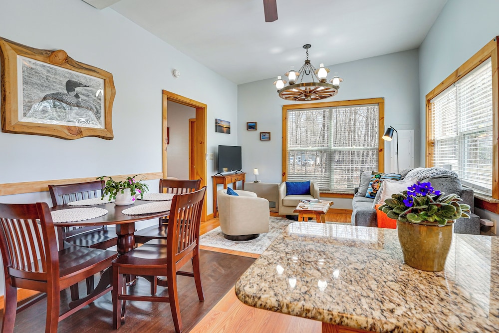 Private Dock & Deck: Tranquil Dam Pond Cottage!