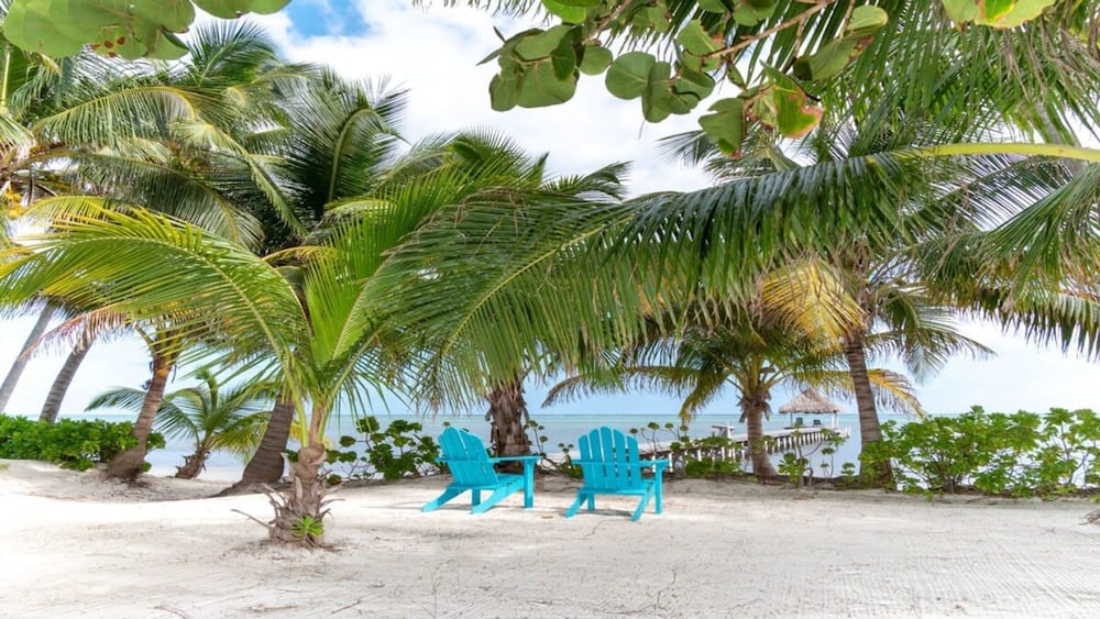 Beachfront Villa With Long Private Pier and Pool