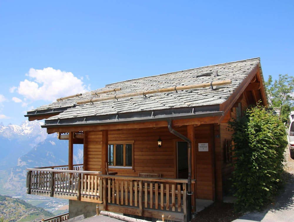 Chalet Nestled in Mountains and Garden