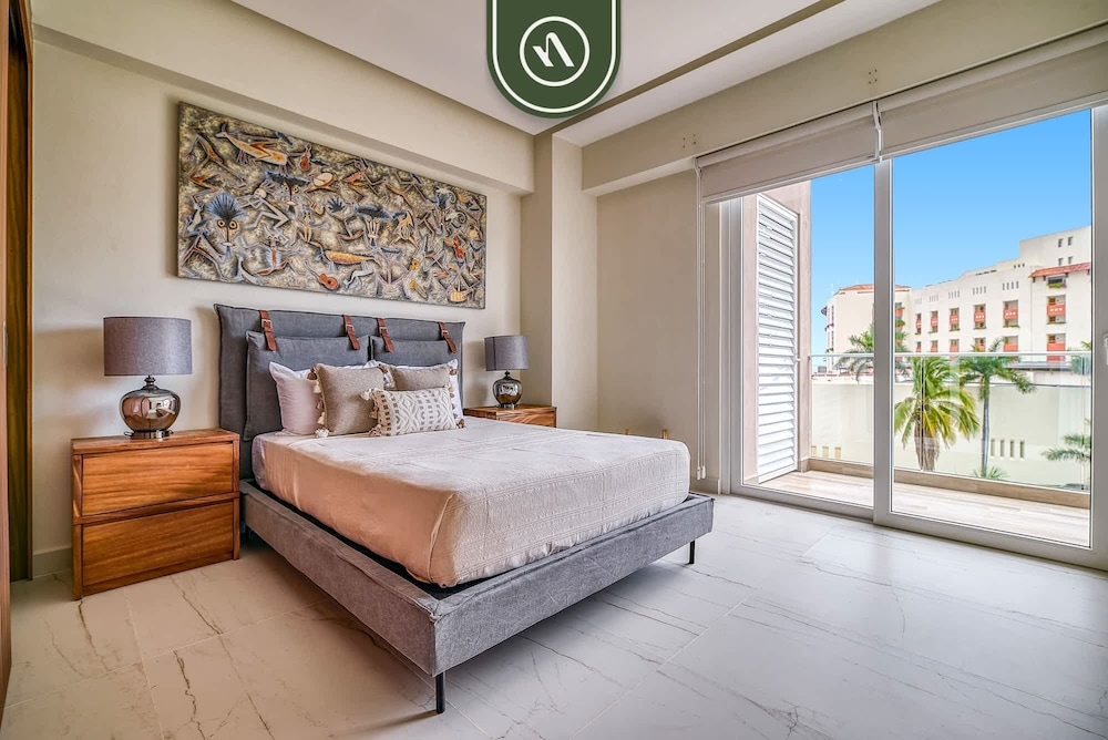 New 2 BR Condo One Street From Beach - Pool - Gym