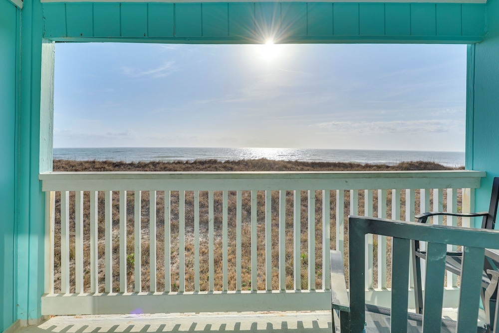 Balcony w/ Ocean Views: Carolina Beach Condo!