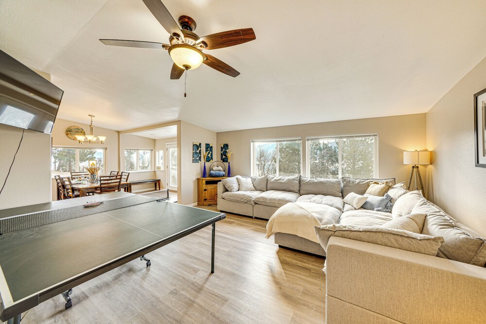 Walk to Marina: Harrison Cabin w/ Lake View!
