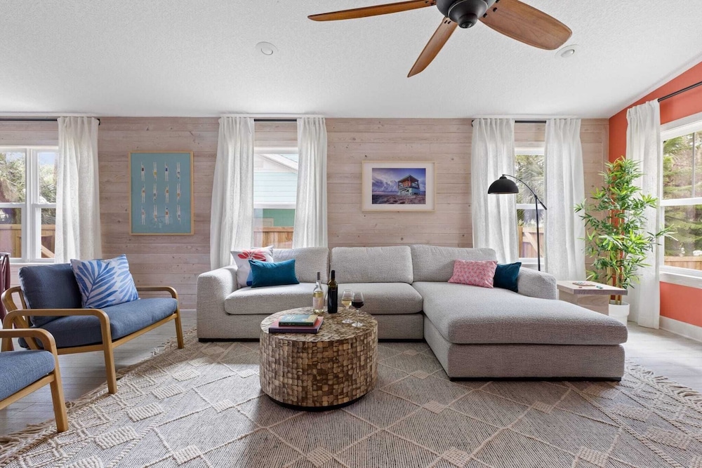 Deck Lounge w/ Hot Tub, Fire Pit, & Garage Game Room Hidden Grove by Avantstay