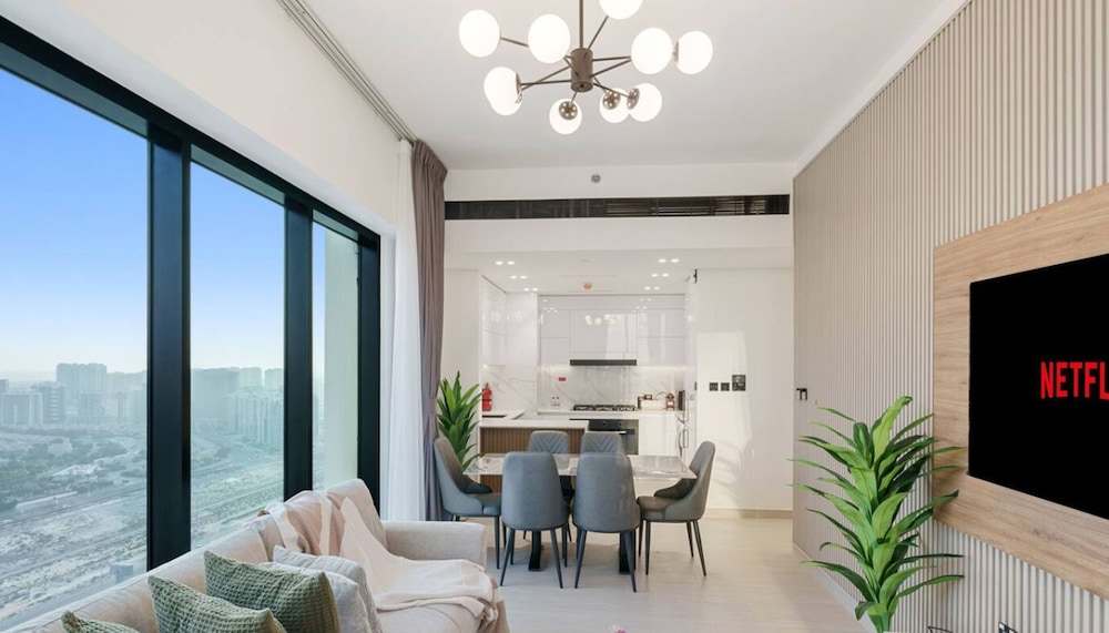 Modern 2BR w Balcony in JVC nr Dubai Sports City