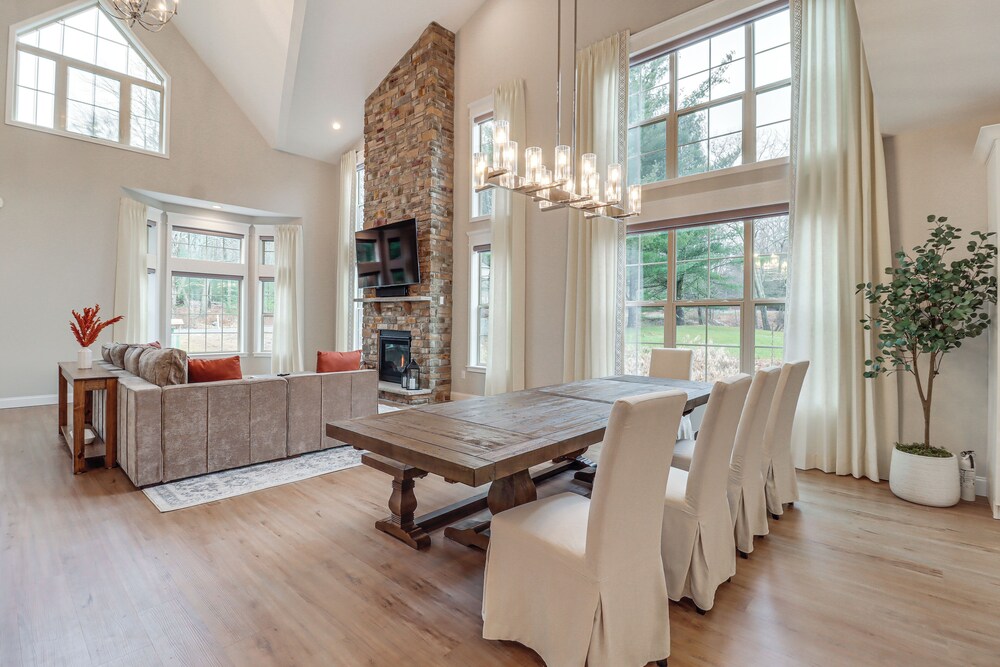 Bbq-ready Deck: Lake Harmony Home w/ Fire Pit