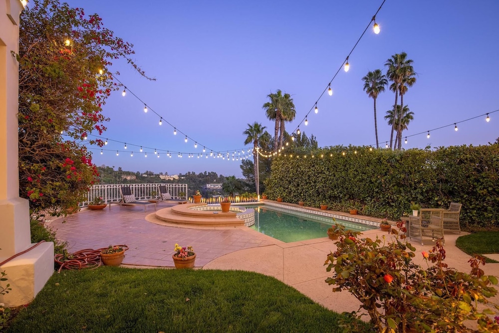 Stradella Spanish - Contemporary Mediterranean Estate w/ Resort-style Yard