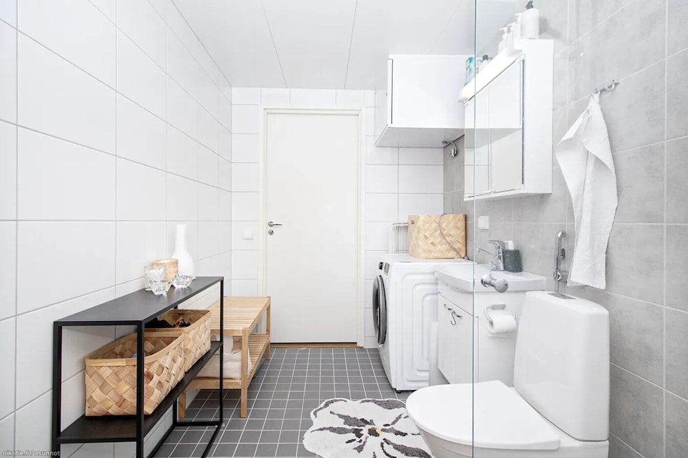 Stylish Nordic 2BR Apartment with Sauna
