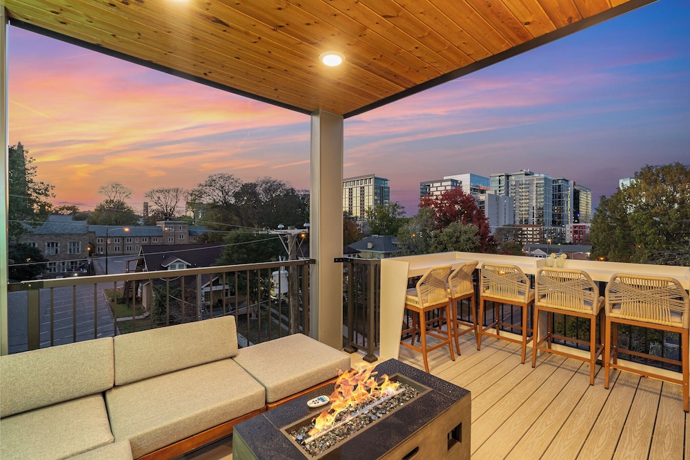 Luxe-rooftop Echo-private Deck-4 Mins Broadway