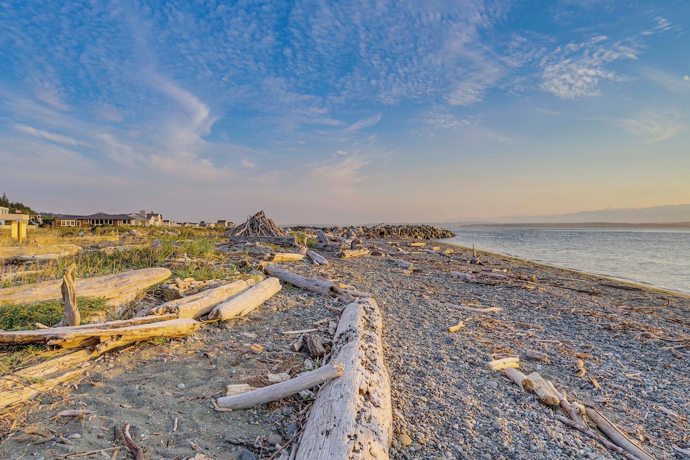Beach Access, Deck: Waterfront Whidbey Island Home