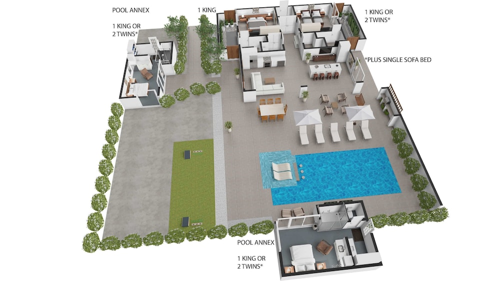 New Seaside Vacation Villa With Hotel Amenities v9