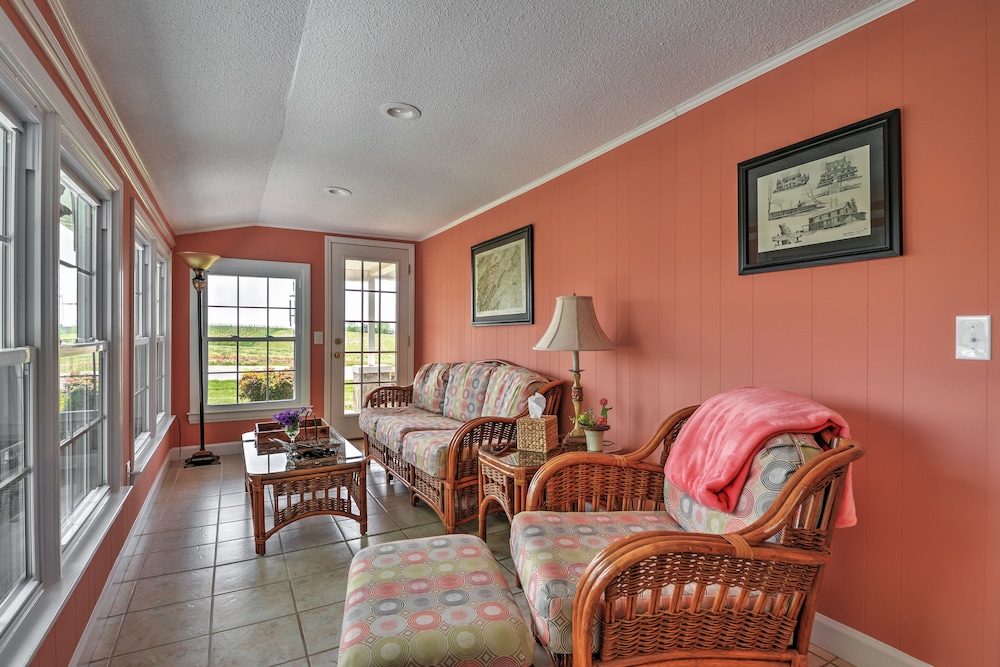 Dobson Farmhouse w/ Wraparound Porch & Fire Pit!