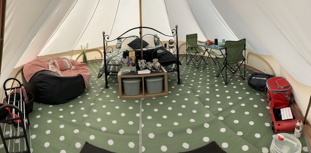 Crooked Oaks Bell Tent Glamping in North Devon view 2