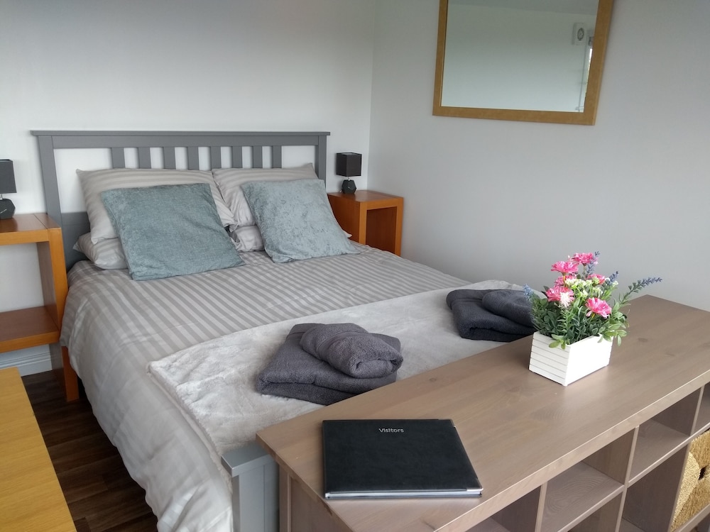 Cleeves Cabins, Arran Luxury Lodge With hot tub view 2