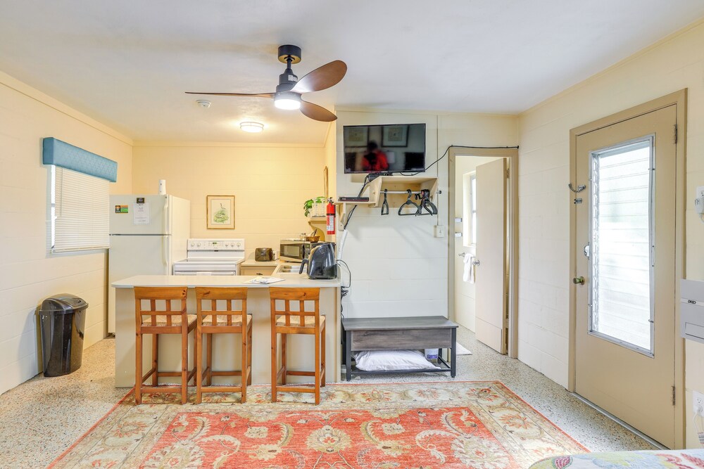 Dock & Fire Pit: Scenic Studio on Suwannee River!