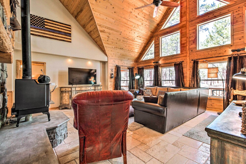 Family Game Room: Spacious Overgaard Cabin