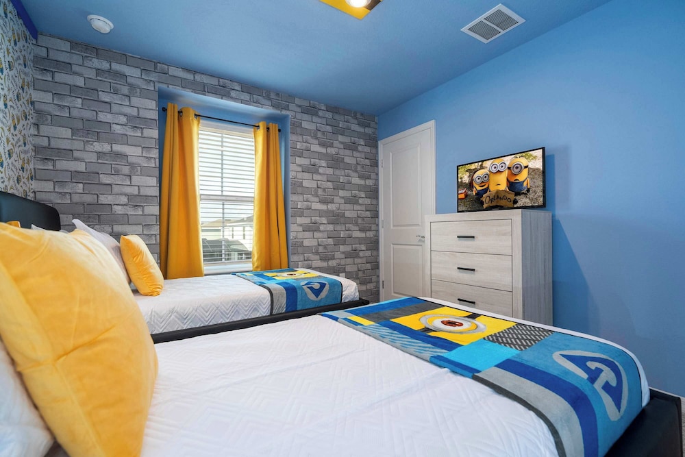 Luxury Private Pool & Themed Rooms Close To Disney 1282
