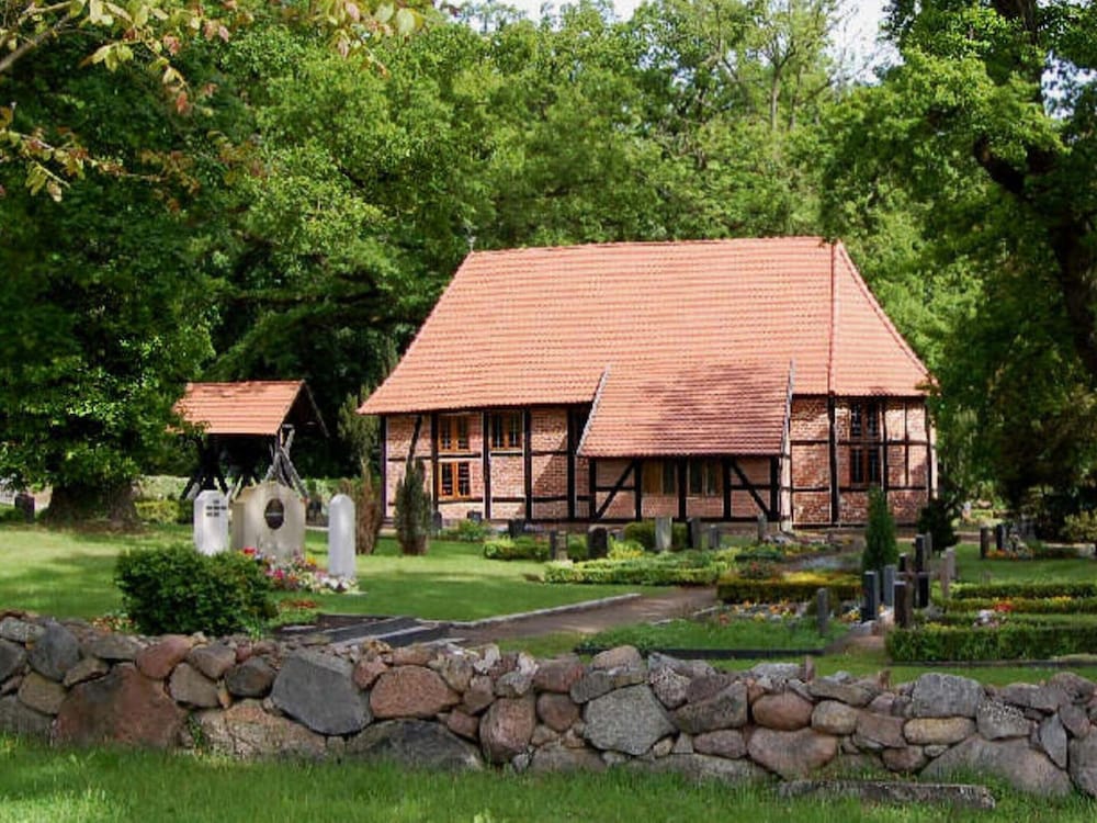 Wooden House in Plate Near Lake Schwerin