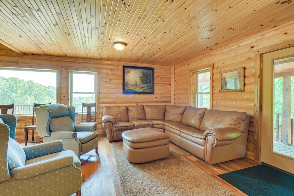 Spacious Log Cabin in Fairland, 1 Mi to Grand Lake view 3