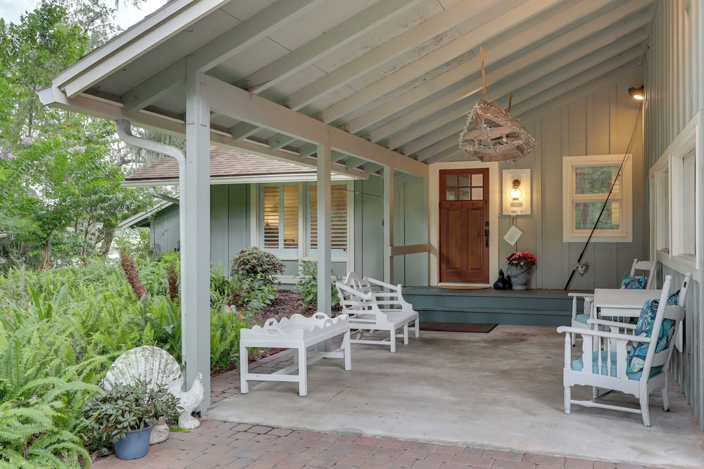 Secluded Riverfront Home w/ Dock Under Mossy Oaks view 4