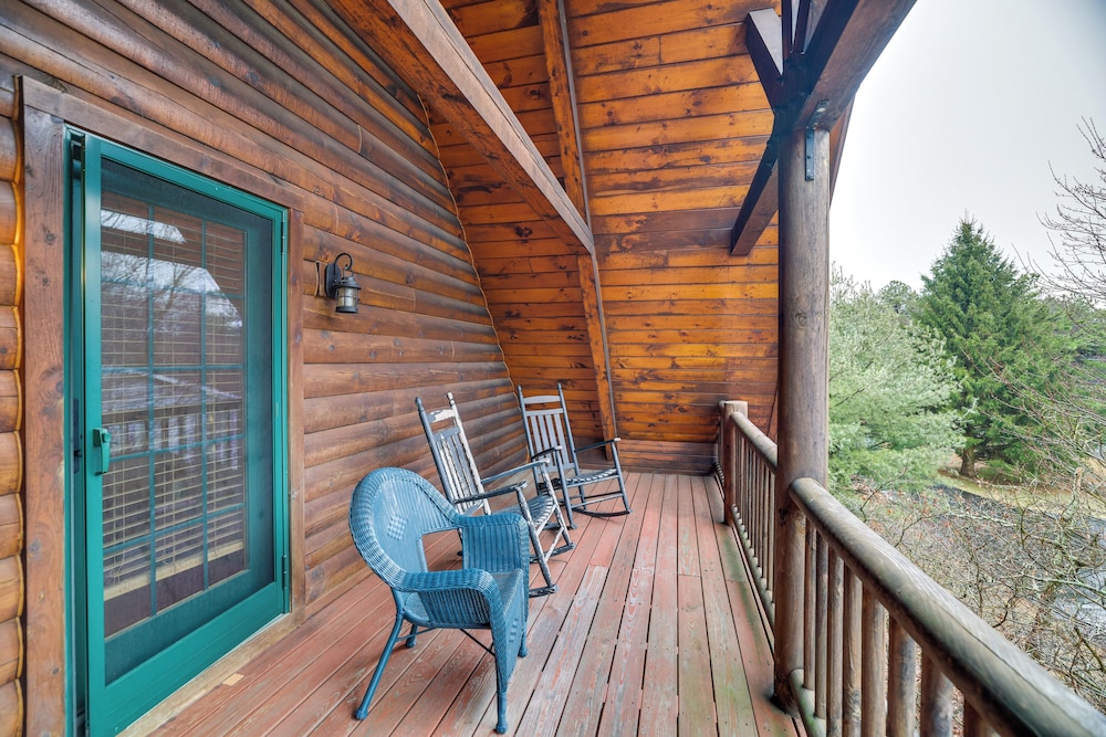 Hot Tub, Deck & Beach Access: Albrightsville Cabin view 5