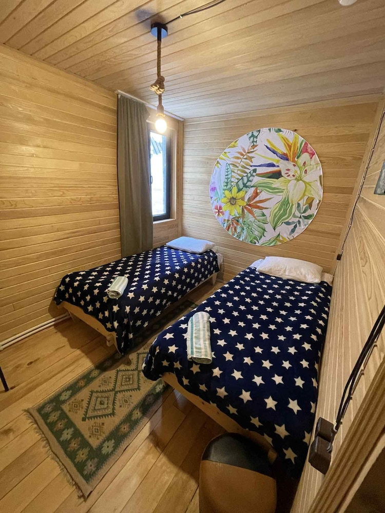 Wooden Huts in Mestia
