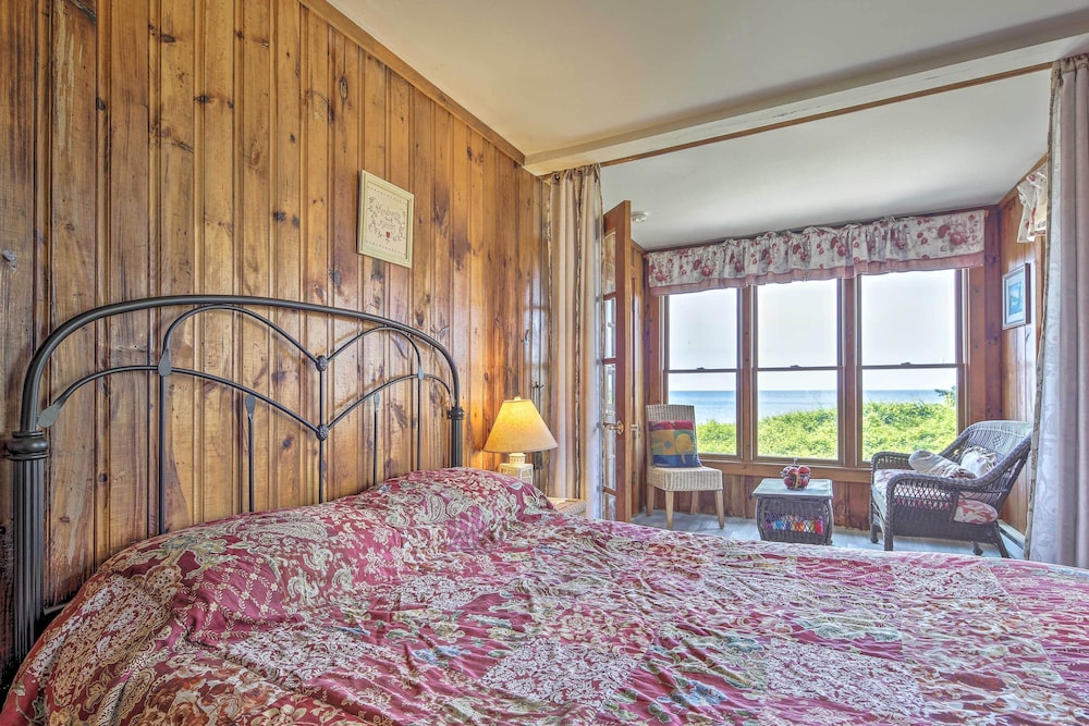 Fireplace + Sunroom! Oceanfront Cape Cod Cottage