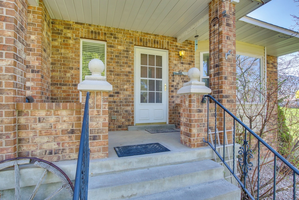 5 Mi to Downtown Logan: Scenic Retreat w/ Patio
