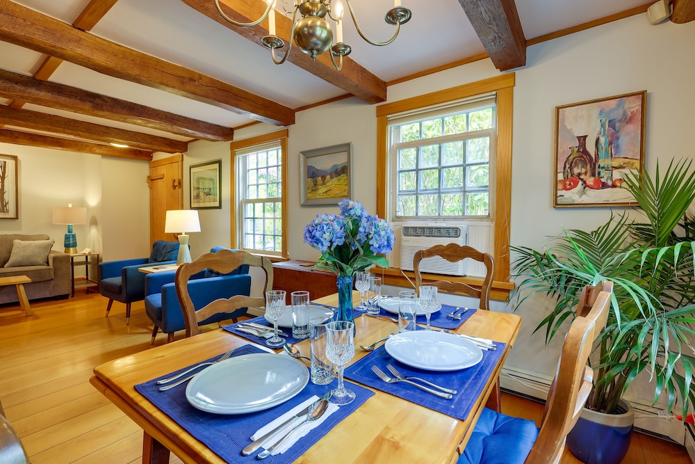 Yard & Fire Pit: Unique Cape Cod Home in Brewster