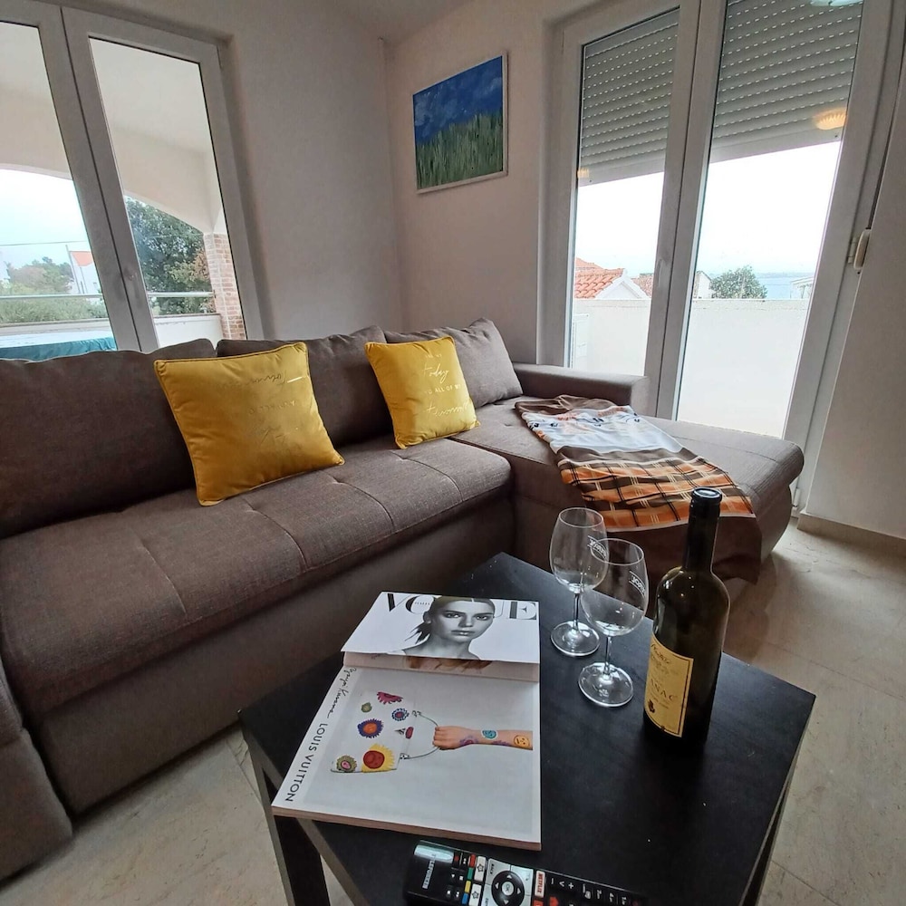Beachfront Apartment With Balcony and Sea View