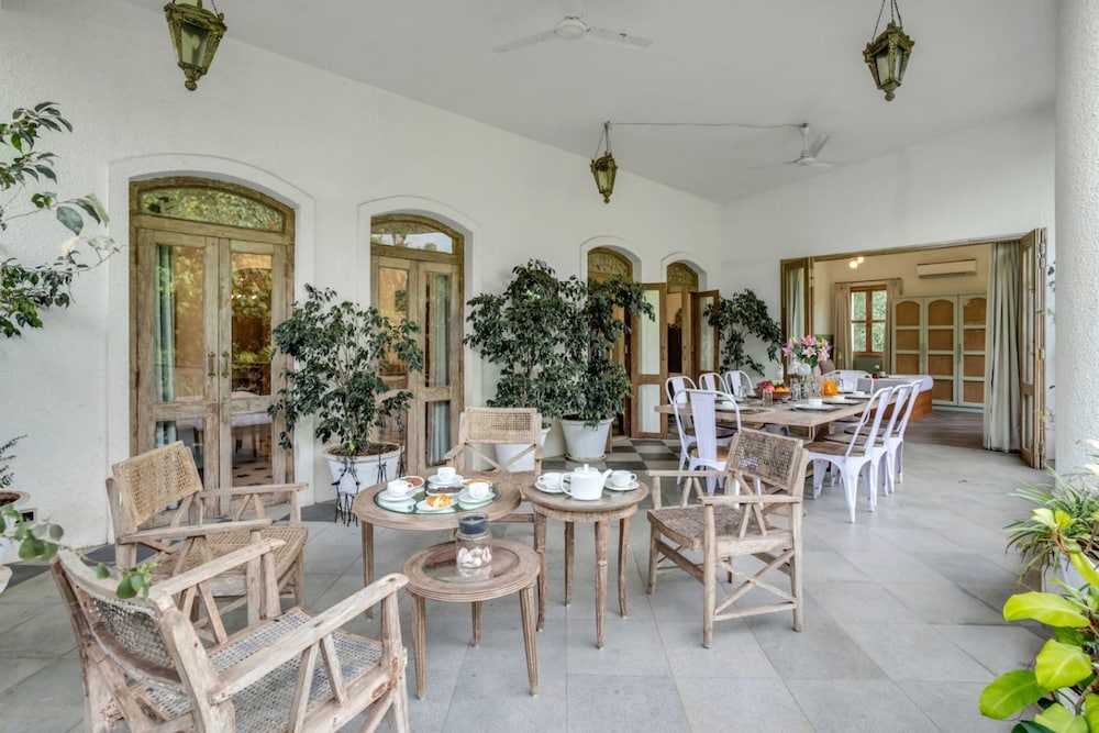 4bhk Villa in Siolim Pool Lush Forest View