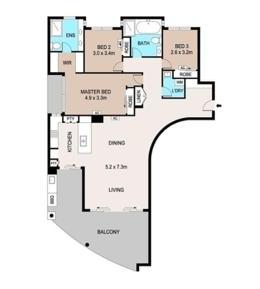 Zen Arkaba 3BR Luxury Waterfront Apt Pool BBQ
