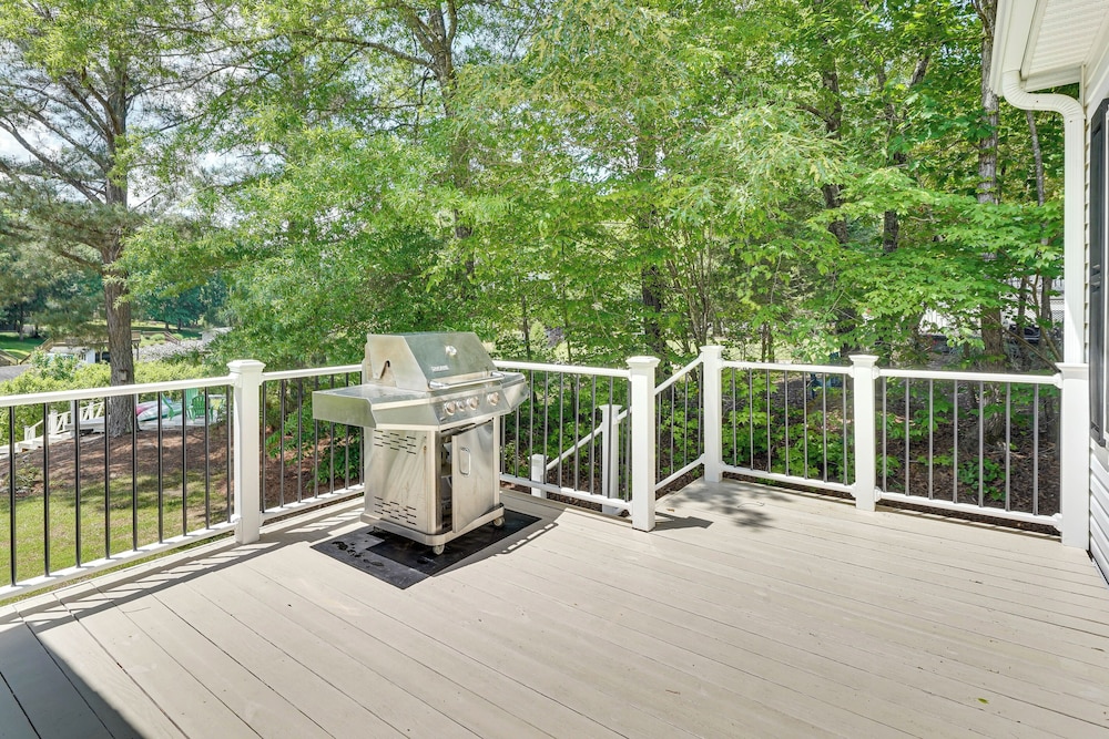 Private Dock + Fire Pit: Serene Lake Gaston Escape