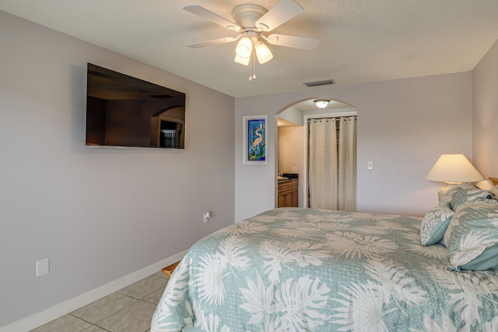 Canal-front Retreat w/ Boat Dock on Merritt Island