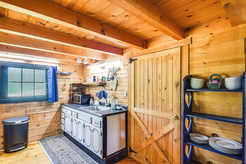 Bellevue Log Cabin w/ Gas Grill & Creek Access