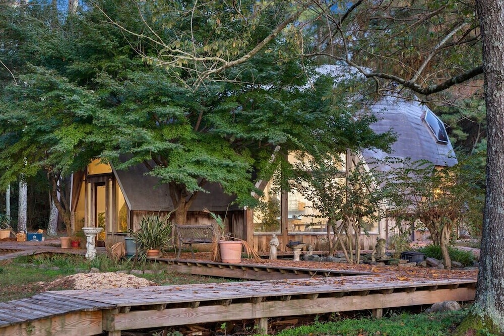 Bell Circle Eccentric Geodesic Dome-home