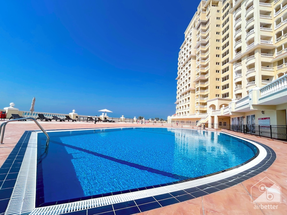 Peaceful Lagoon View l 1BR in RAK With Balcony