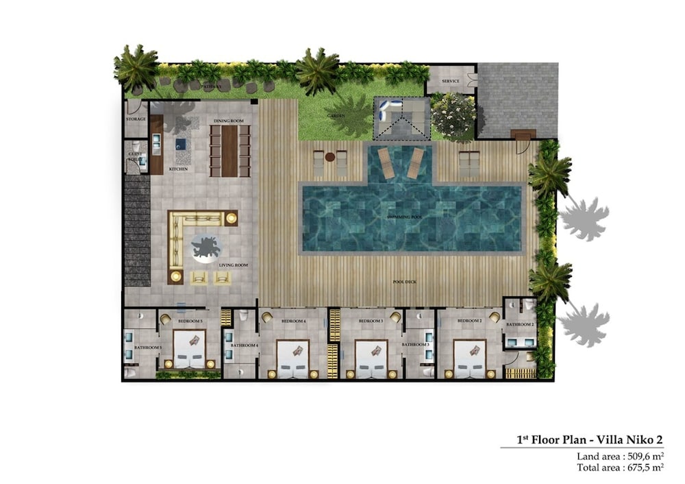 Niko 2 R New Villa Close to Finns Beach Club