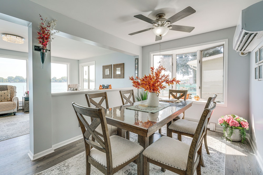 Spacious Riverfront Home w/ Dock in St Clair!