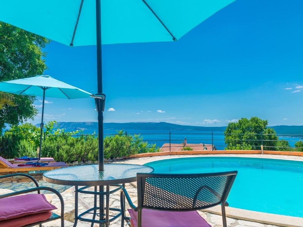 Rural House for 2 With Private Pool, Outdoor Kitchen, Fenced Garden & Sea View view 2