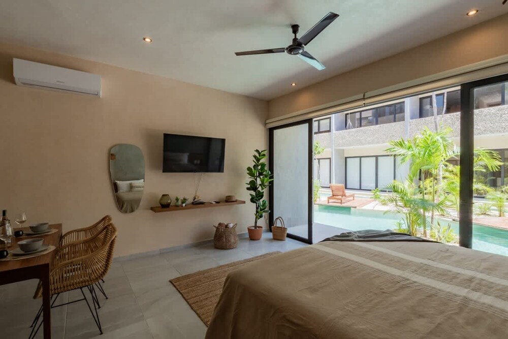 Stylish Tulum Studio Terrace Pool Relax