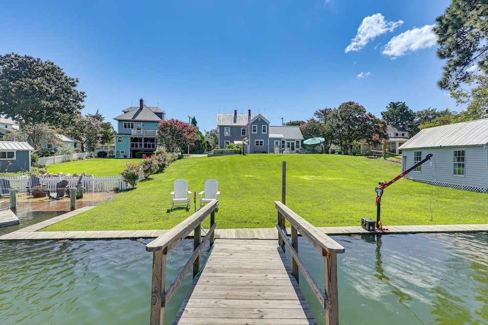Historic Waterfront Home w/ Dock in Reedville!