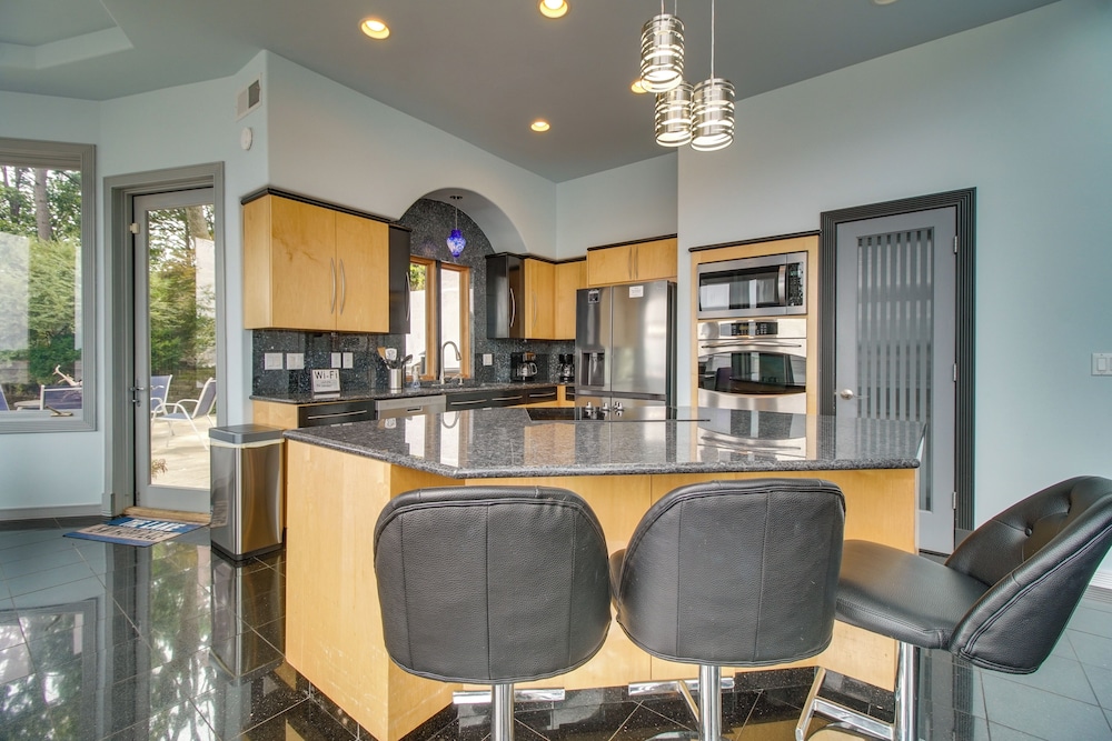 Indoor Pool + Waterfront Deck: Spacious Jay Home