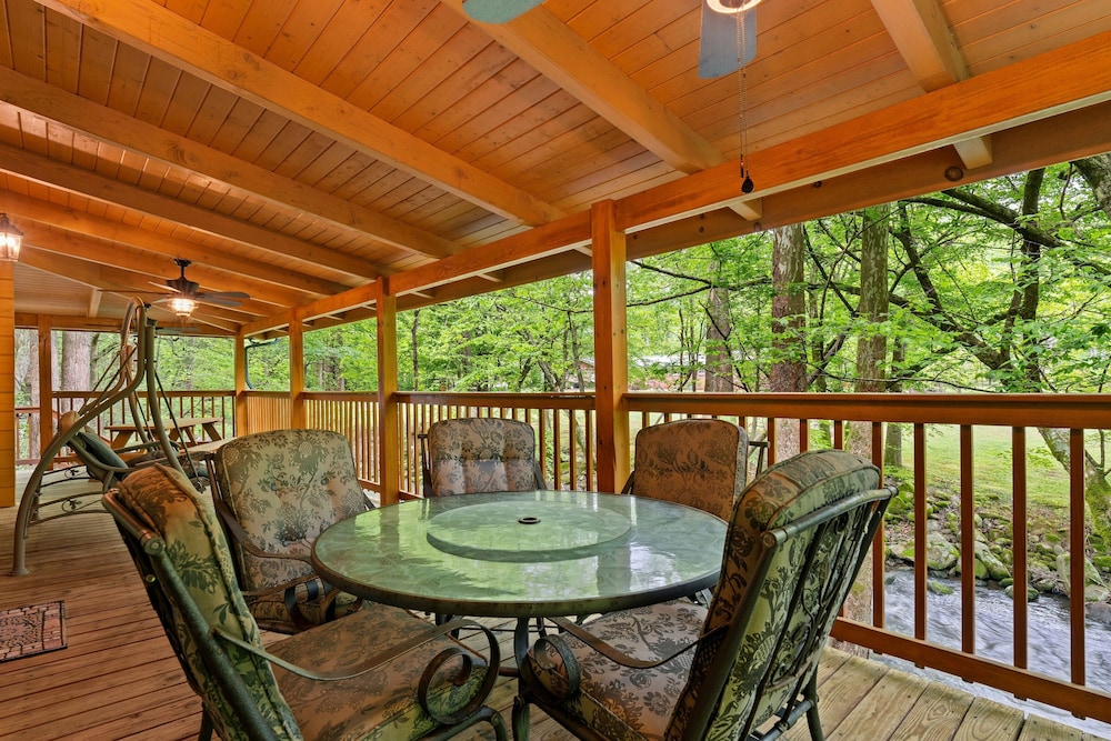 Elk Rapids On Cosby Creek 3 Bedroom Cabin